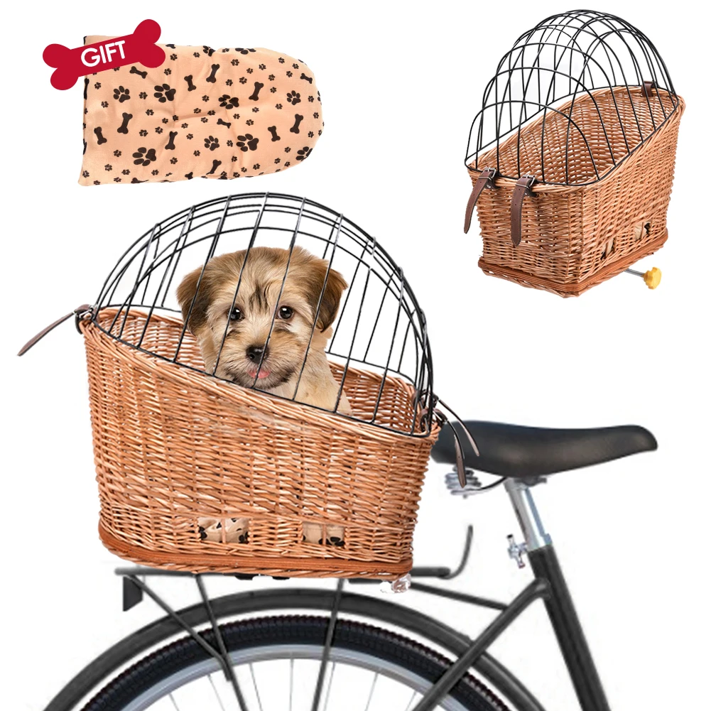 Panier Osier Chien Vélo